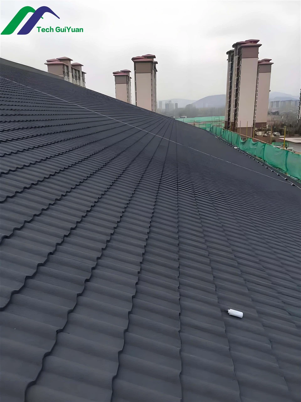 Anti-Microbial Coated Roofing Tiles