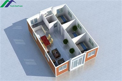 Habitação expandida de contêineres